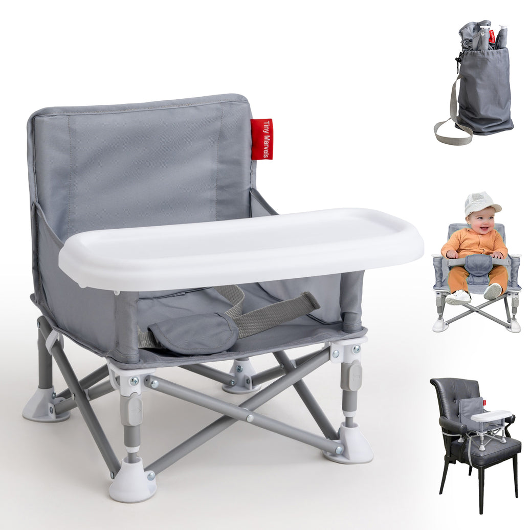 Portable 3-in-1 Baby Chair(Grey)