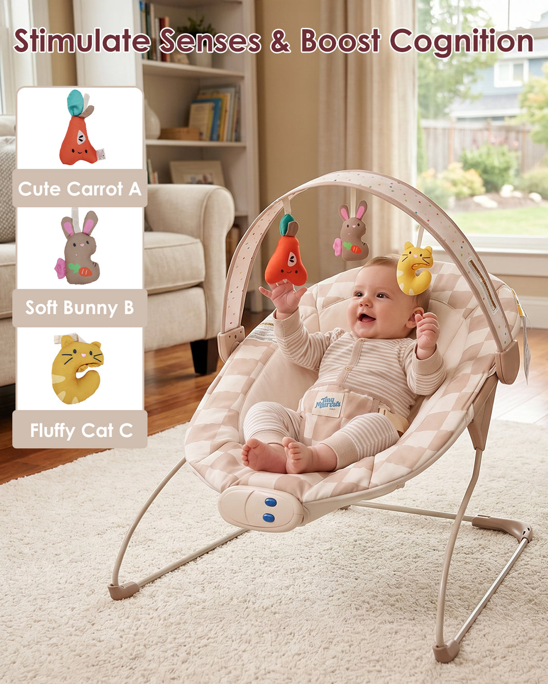 Baby Bouncer Seat with Music