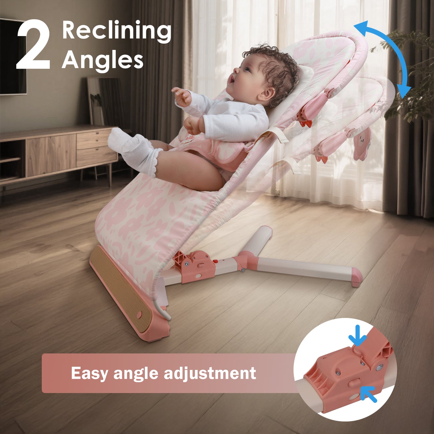 Baby Bouncer, Infants Bouncy Seat with Music