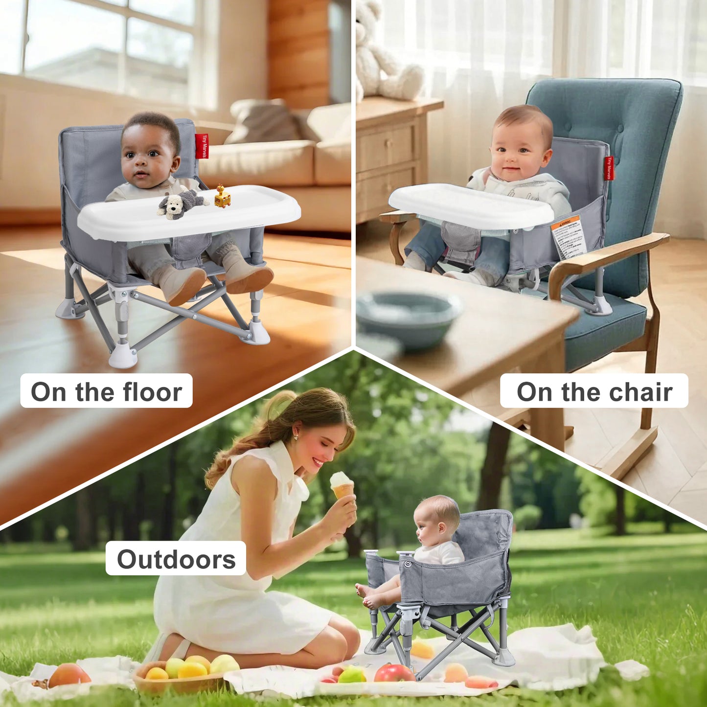 3-in-1 Foldable Booster Seat