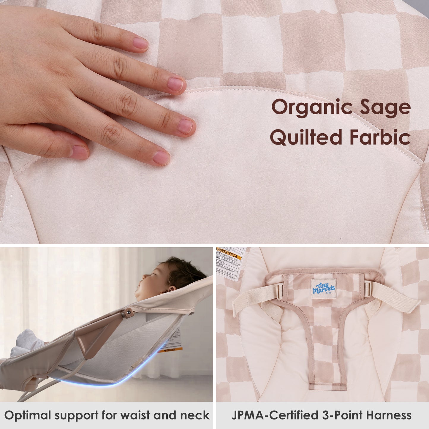 Baby Bouncer seat,for Newborns 0-6 Months, 20lbs
