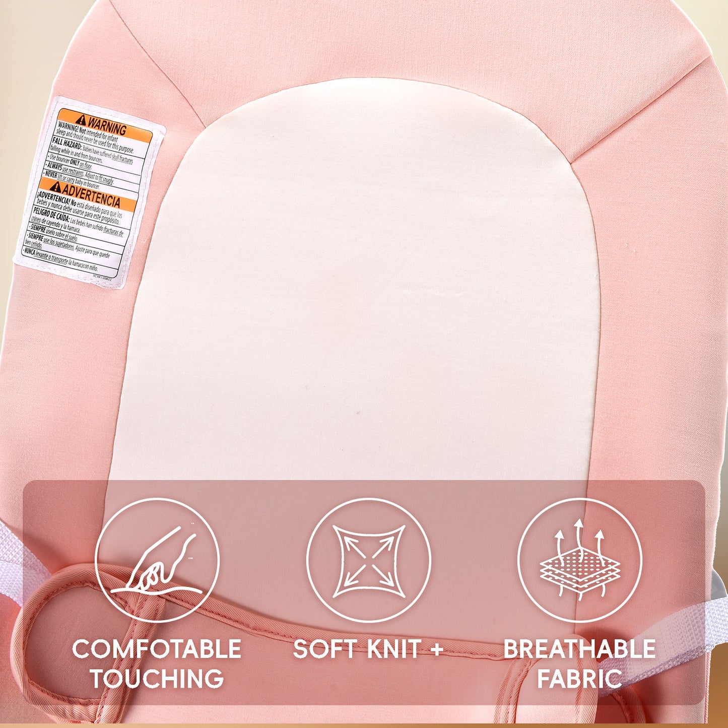 Baby Bouncer – Baby Bouncer seat, Infants Bouncy Seat with Music