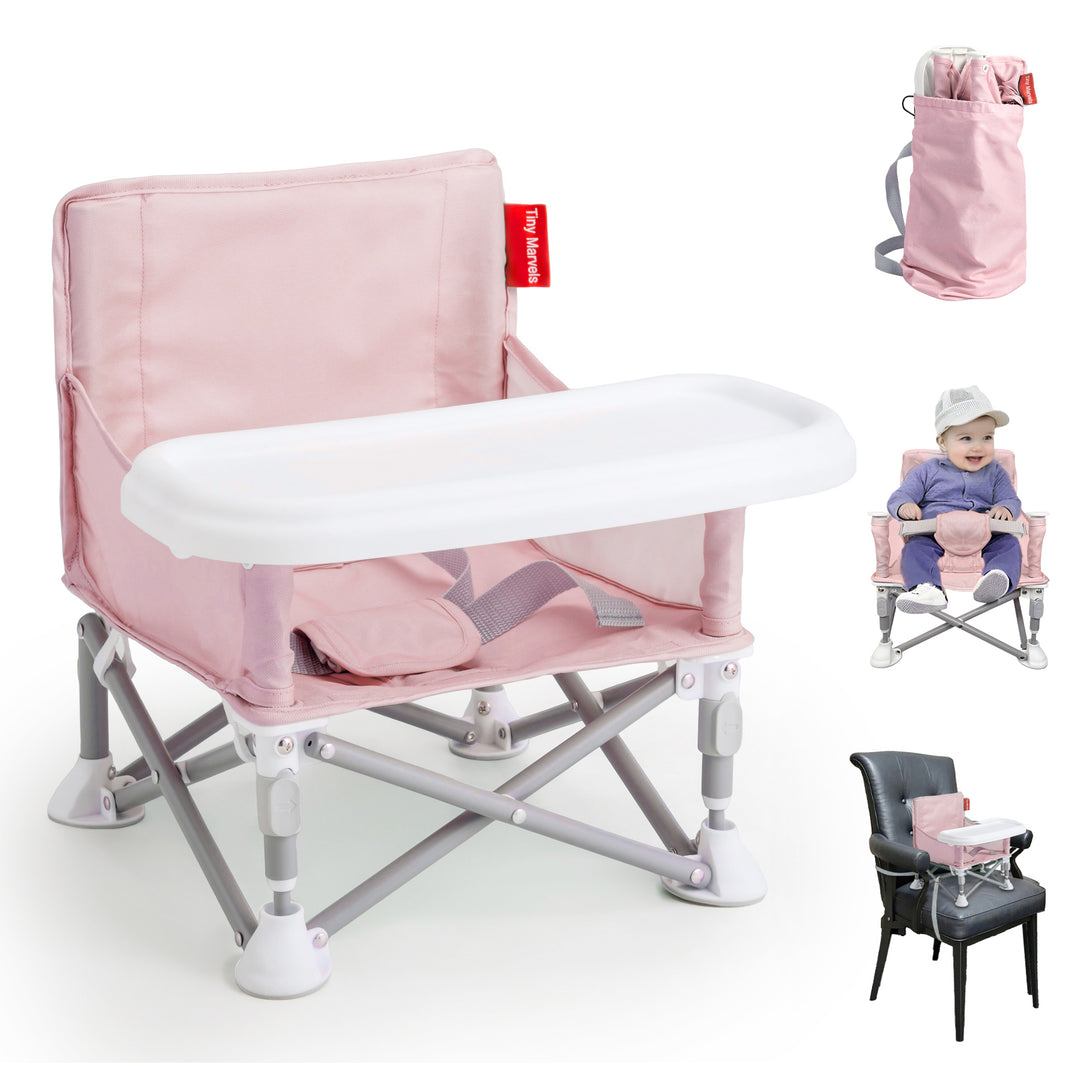 Portable 3-in-1 Baby Chair(Pink)