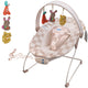Baby Bouncer – Baby Bouncer seat, Infants Bouncy Seat with Music & Sensory Toys (Sand Checker)