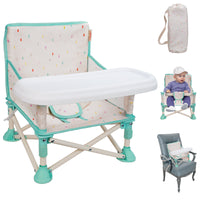 Portable 3-in-1 Baby Chair, Cozy Booster Seat(Sand Checker)