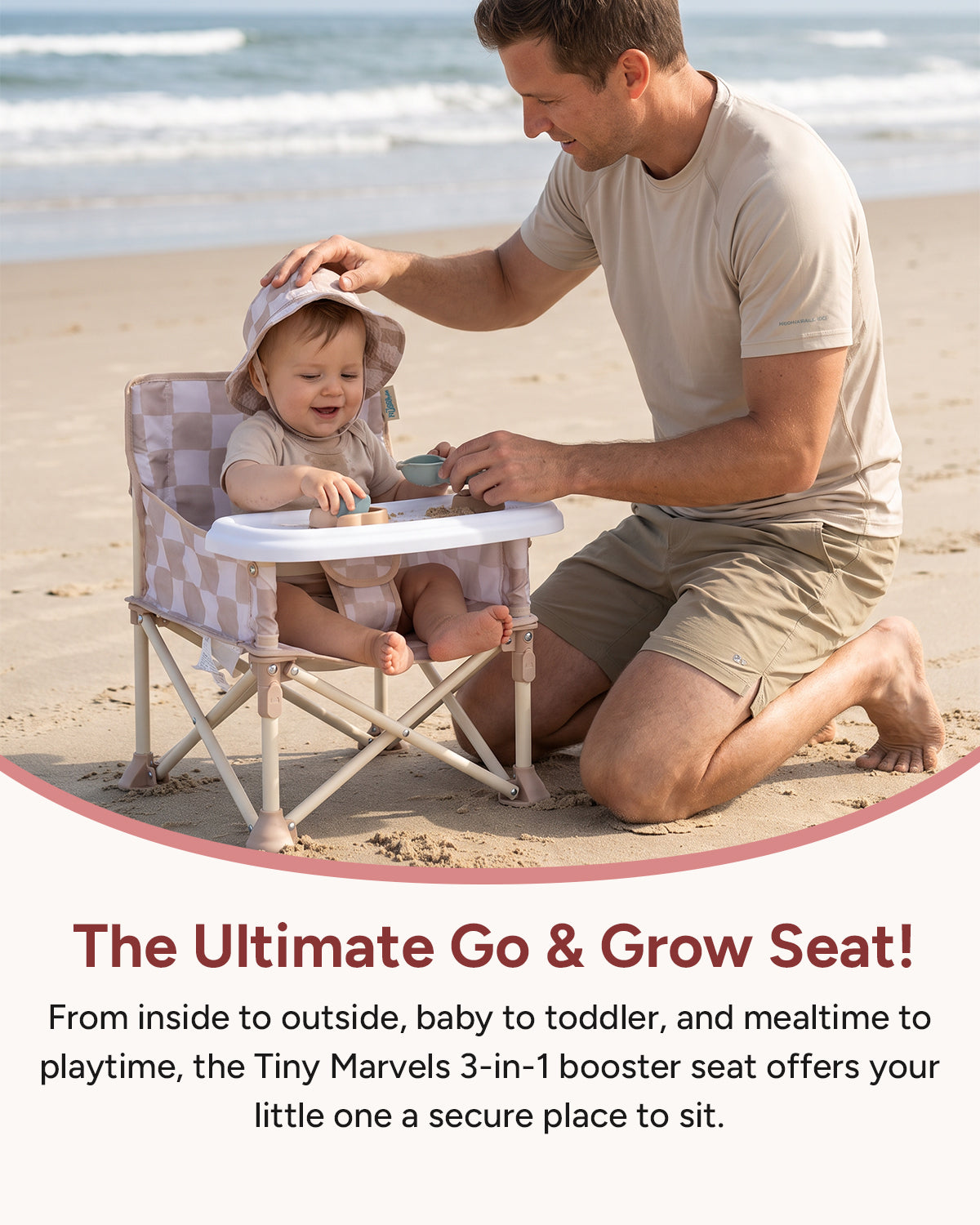 Portable High Chair for Travel & Beach