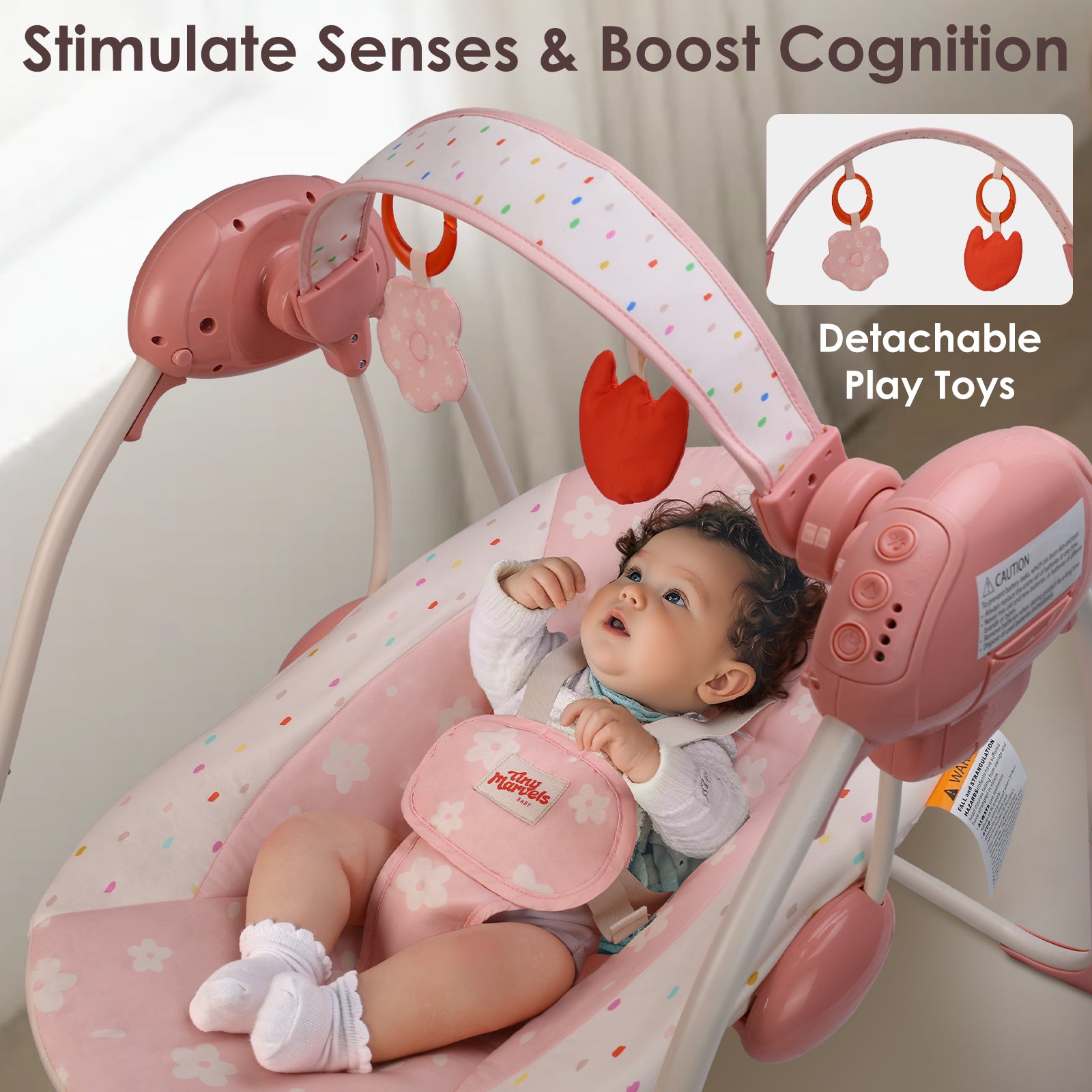 Baby Swings for Infants,Portable Swing with Adaptable Speed, Music