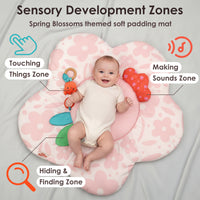 Baby Play Gym & Activity Mat(Blush Bloom)