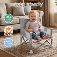 Portable 3-in-1 Baby Chair(Grey)