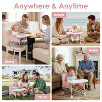 Portable 3-in-1 Baby Chair(Pink)