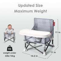 Portable 3-in-1 Baby Chair(Grey)