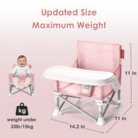Portable 3-in-1 Baby Chair(Pink)