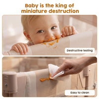 Foldable Baby Playpen, 50x50 (Sand Checks)