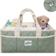 Diaper Caddy Organizer for New Parents(S Sage Green)
